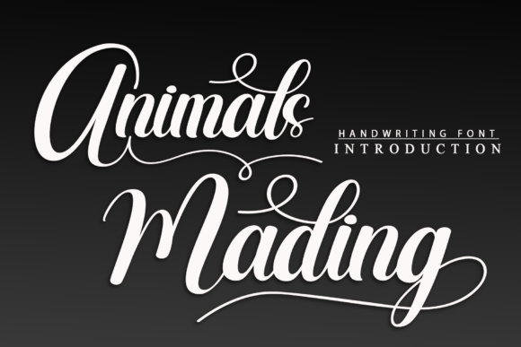 Animals Mading: A Script Font for Editorial Elegance