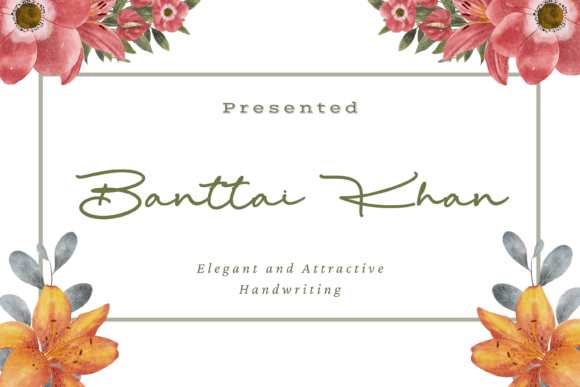 Banttai Khan: A Typeface That Speaks with Grace