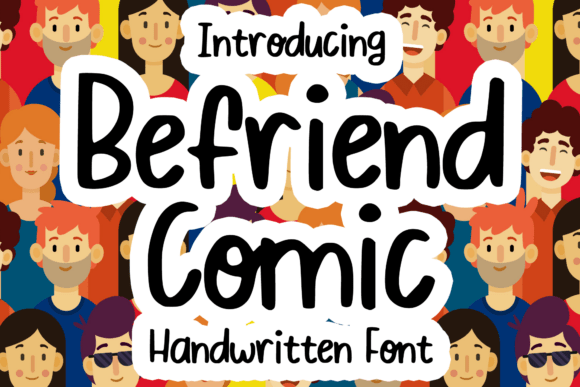 Befriend Comic: A Playful Script Font for Editorial Design