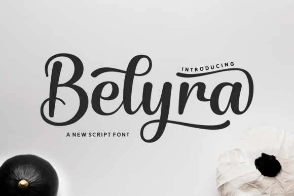 Belyra: A Script Font for Editorial Expression