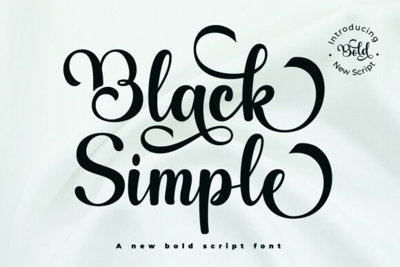 Black Simple: A Font That Speaks with Grace