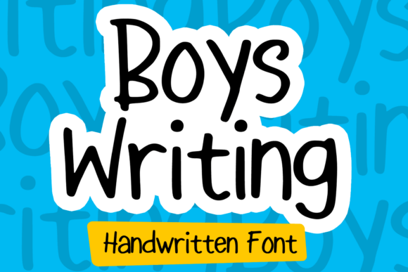 Boys Writing: A Bold Font for Editorial Design