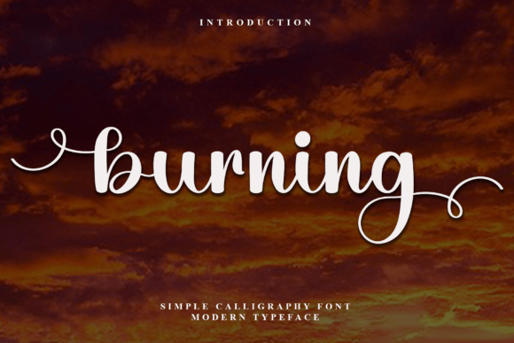 Burning: A Delicate Script Font for Editorial Design