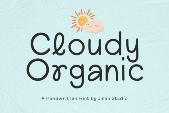 Cloudy Organic: A Playful Font for Branding Projects