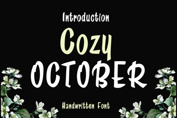 Cozy October: A Handwritten Font for Digital Storytelling