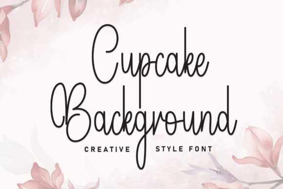 Cupcake Background: A Script Font for Impactful Digital Design