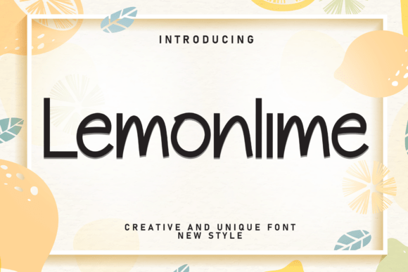 Lemonlime: A Handwritten Font for Editorial Design