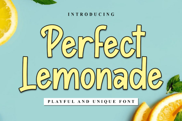 Perfect Lemonade: A Script Font for Editorial Elegance