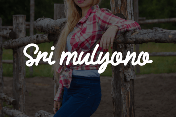 Sri Mulyono: A Script Font for Editorial Design and Creative Expression